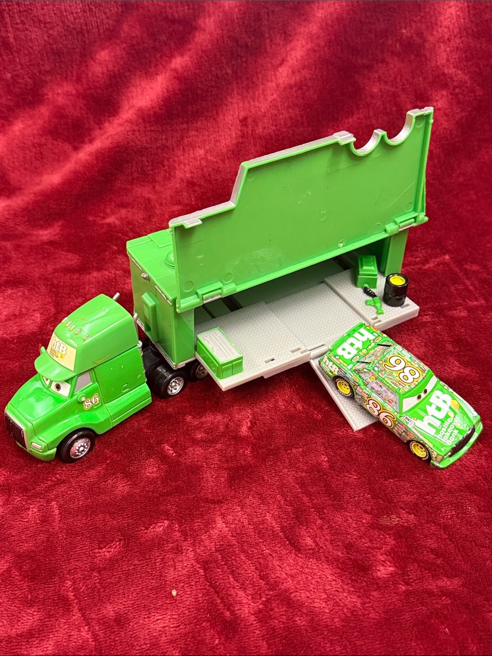 🏎️Chick Hicks Hauler (Pixar Cars, Mattel) 1149 EA Rare Plus Chick Hicks #86